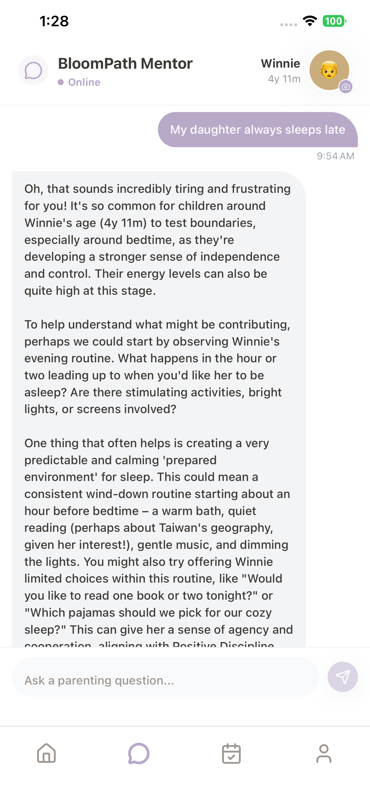 AI parenting mentor