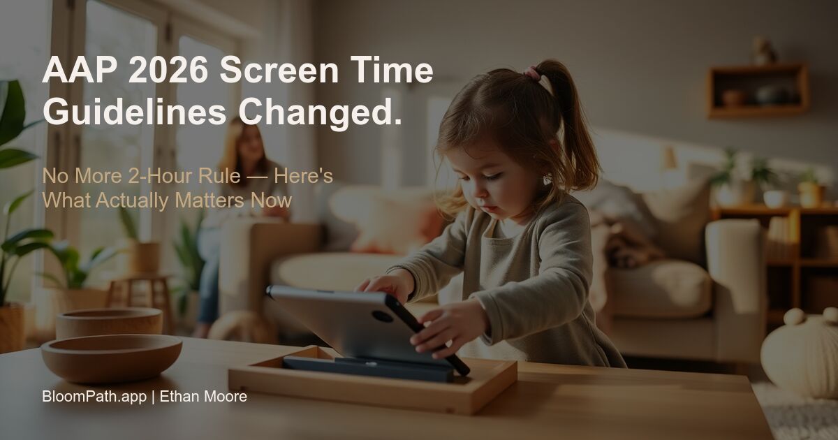 AAP 2026 Screen Time Guidelines: What Changed and How to Actually Use the New Rules