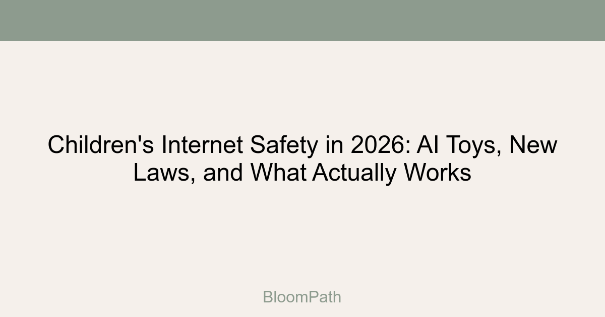 Children's Internet Safety in 2026: AI Toys, New Laws, and What Actually Works