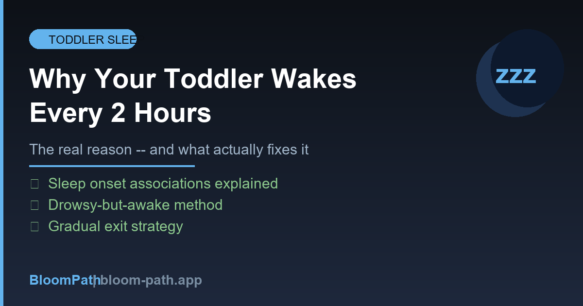 Why Your Toddler Wakes Every 2 Hours (And What Actually Helps)